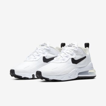 Nike Air Max 270 React - Nagyobb Gyerek Utcai Cipő - Fehér/Metal Titán/Fekete